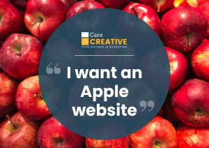 I want an apple website